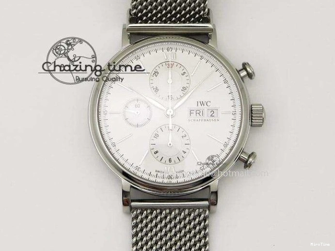MIROTIME 0825 Fashionable Mark XVIII IW327002 V6F Best Edition White Dial On Black Leather Strap A 7312